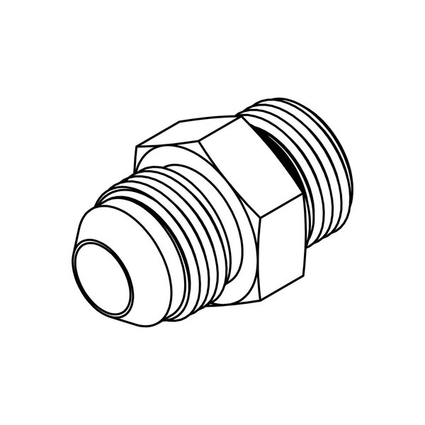 Tompkins Hydraulic Fitting-Steel08MJ-12MOR 6400-08-12